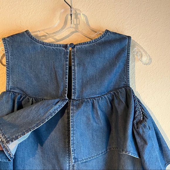 ASOS denim cold shoulder dress - Picture 4 of 5